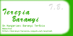 terezia baranyi business card