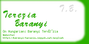 terezia baranyi business card